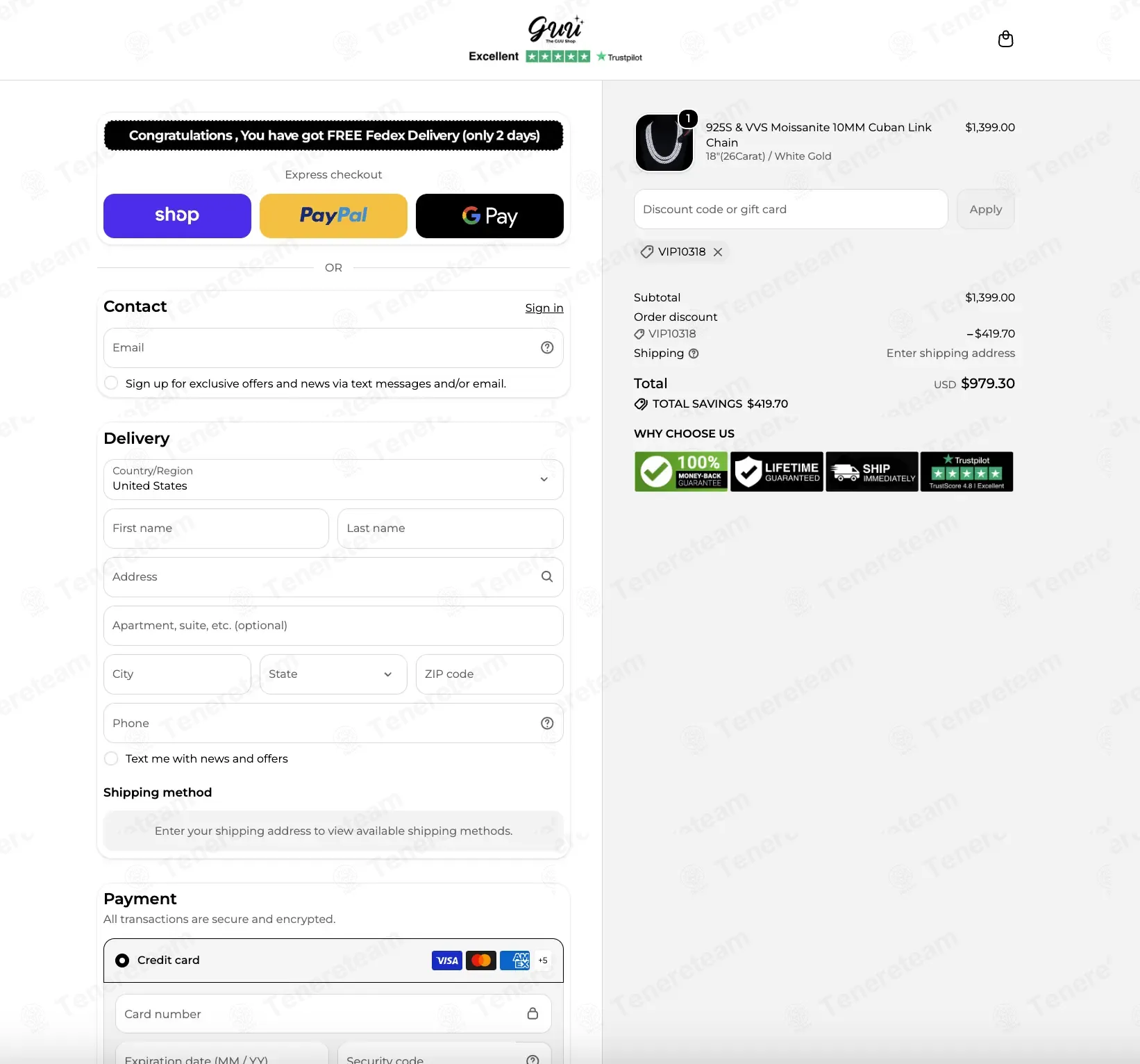 The GUU Shop coupon code: 30% off with VIP10318. Tested and valid as 1 month ago.