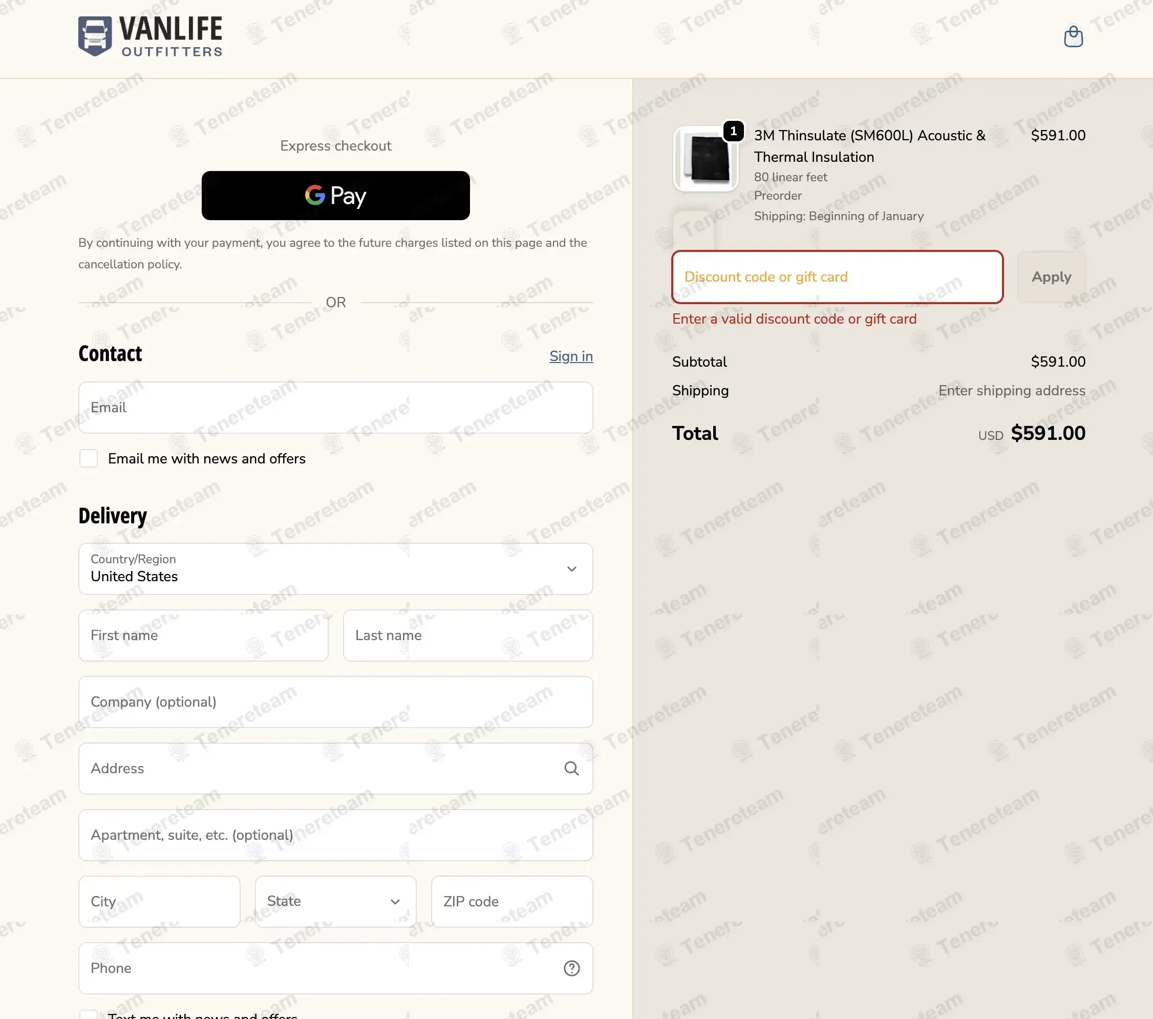 Vanlife Outfitters coupon code: 10% off with 10OFF10K. Tested and valid as 6 months ago.