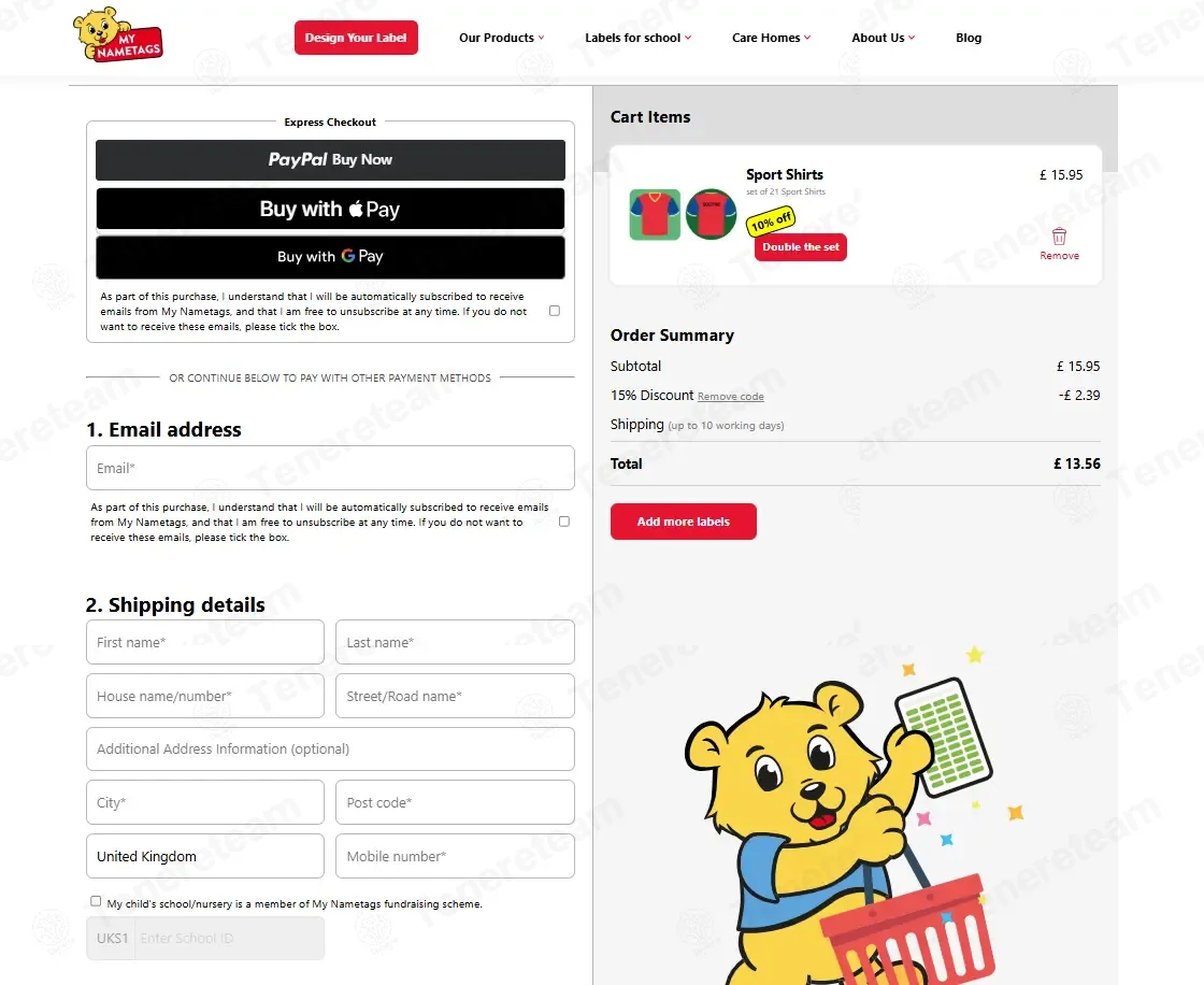 My Nametags coupon code: 15% off with BAHTAR15. Tested and valid as 7 months ago.