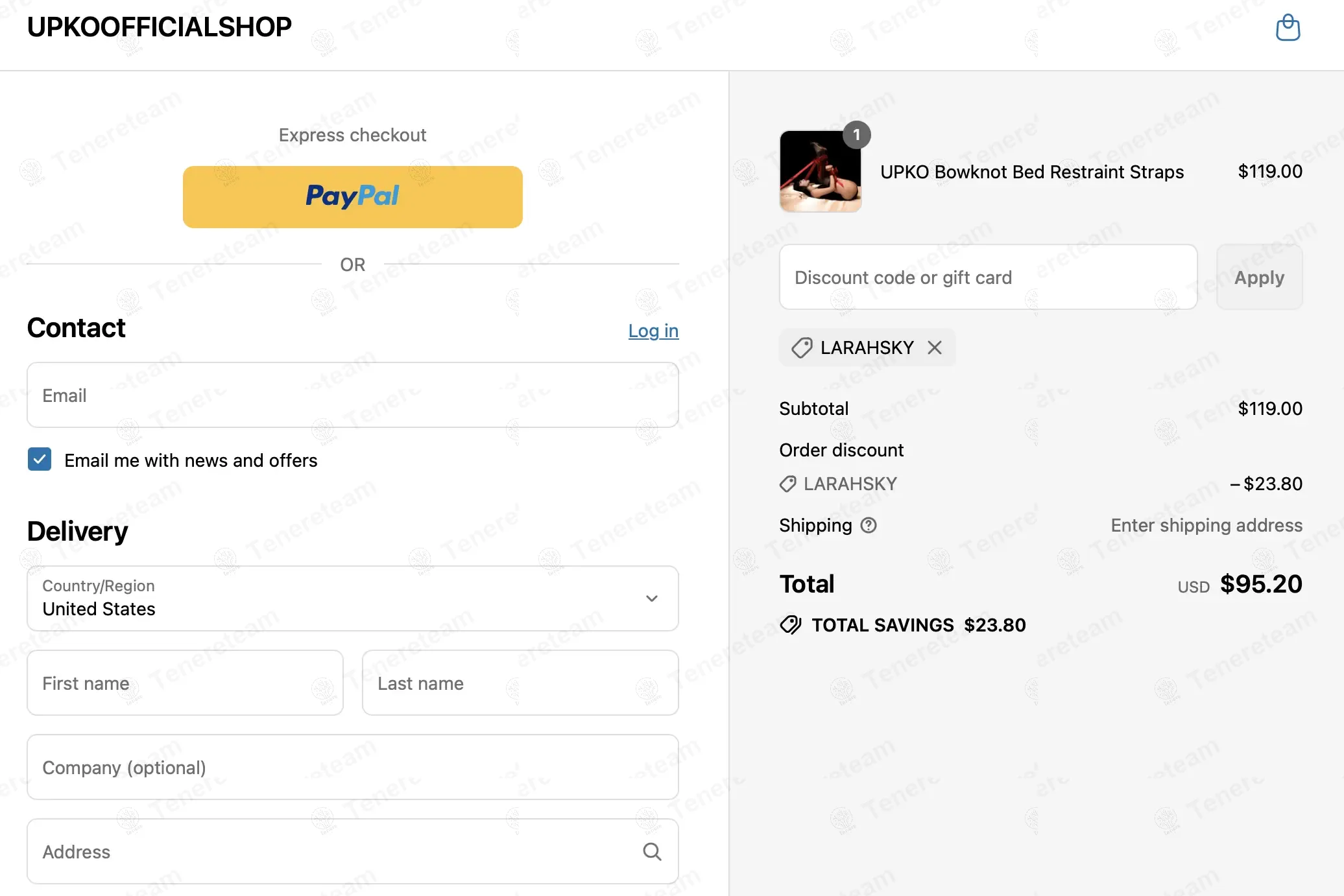 UPKO coupon code verified as working at checkout