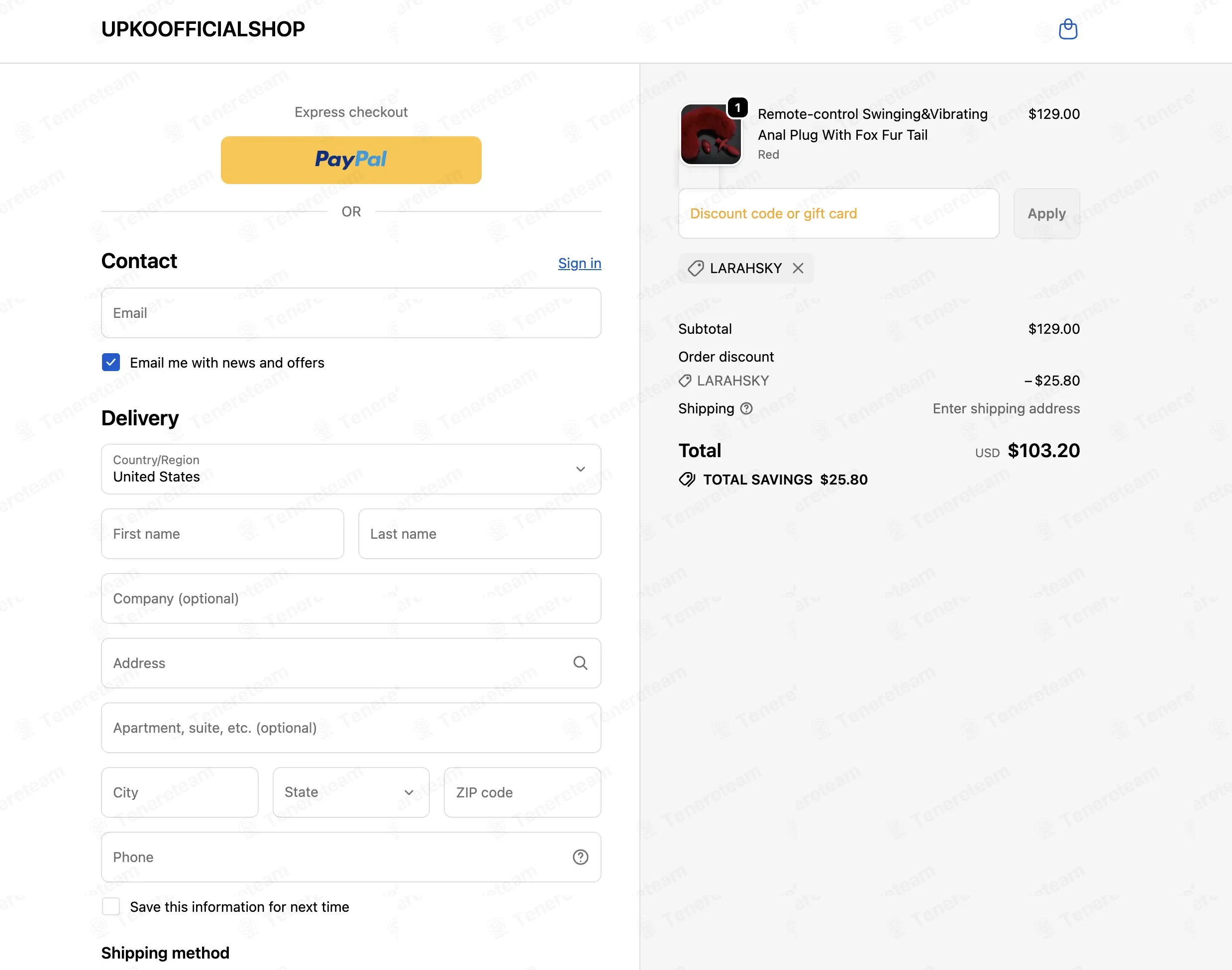 UPKO coupon code: 20% off with LARAHSKY. Tested and valid as 1 week ago.