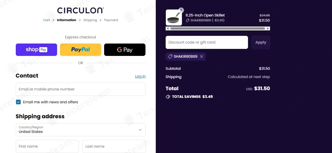 Circulon coupon code: 10% off with SHAKIR80889. Tested and valid as 10 months ago.