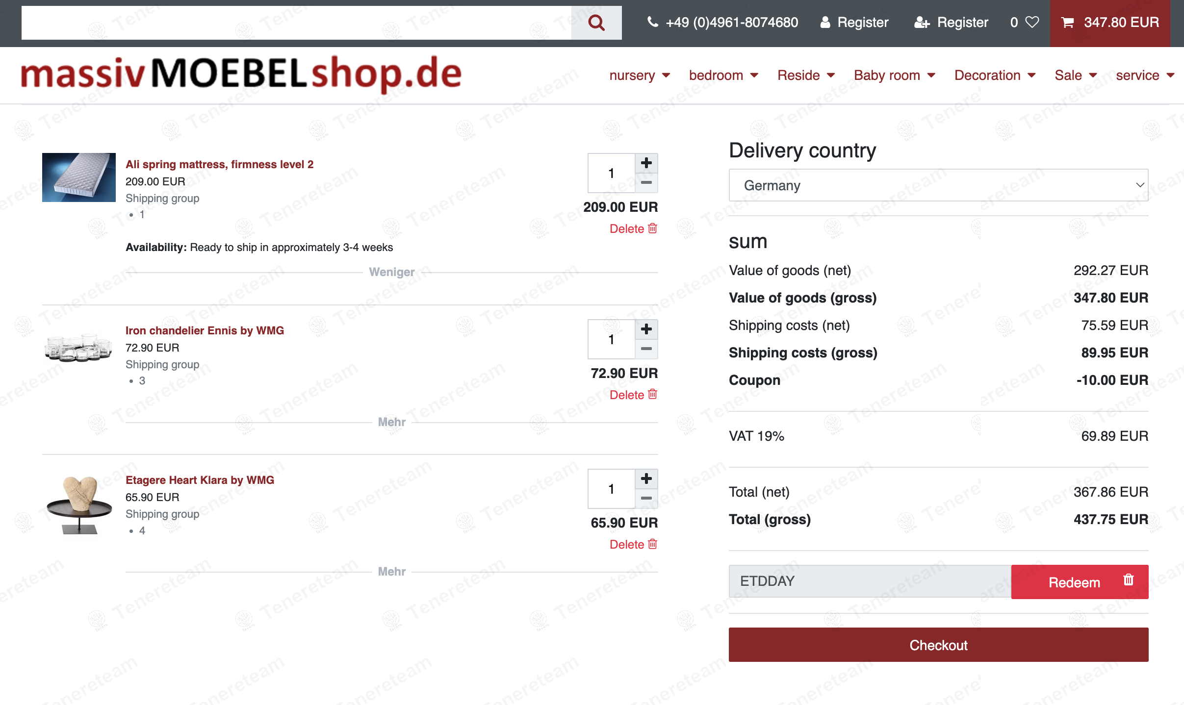 Massivmoebelshop DE coupon code: Sale off with ETDDAY. Tested and valid as 1 year ago.