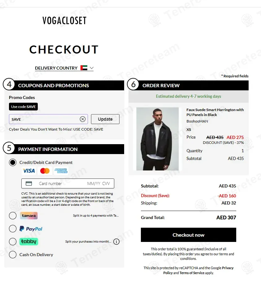 VogaCloset coupon code: 54% off with SAVE. Tested and valid as 3 months ago.