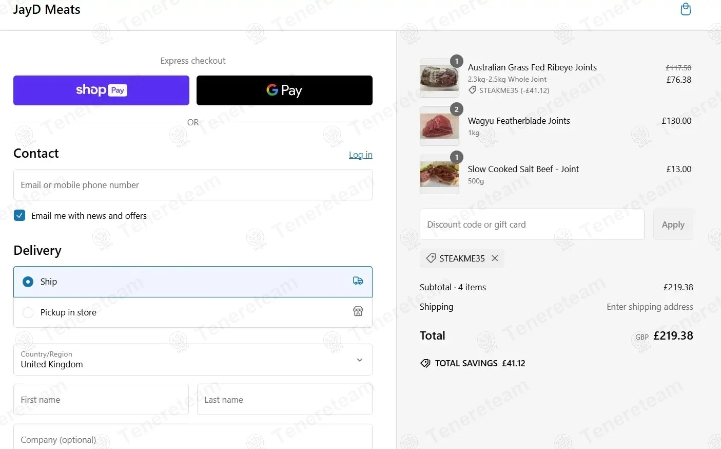 JayD Meats coupon code: 35% off with steakme35. Tested and valid as 10 months ago.