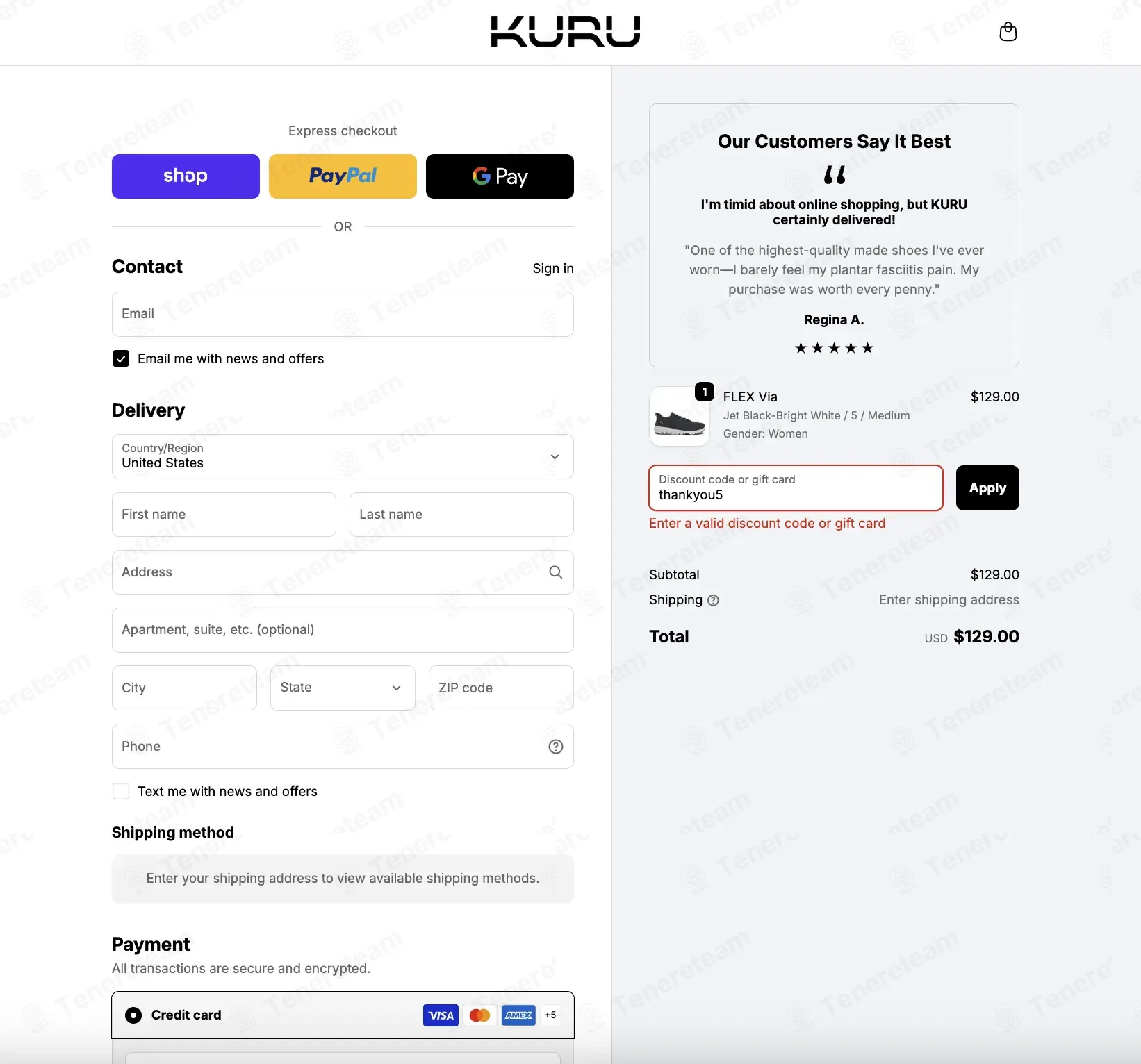 Kurufootwear.com coupon code: 5% off with thankyou5. Tested and valid as 1 month ago.