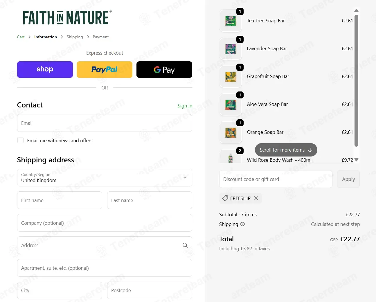 Faith In Nature coupon code: Sale off with FREESHIP. Tested and valid as 7 months ago.