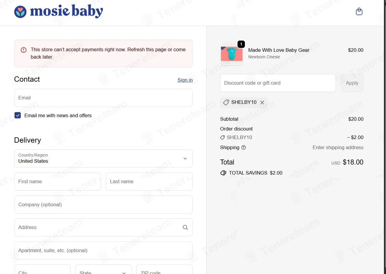 Mosie Baby coupon code: 10% off with SHELBY10. Tested and valid as 7 months ago.