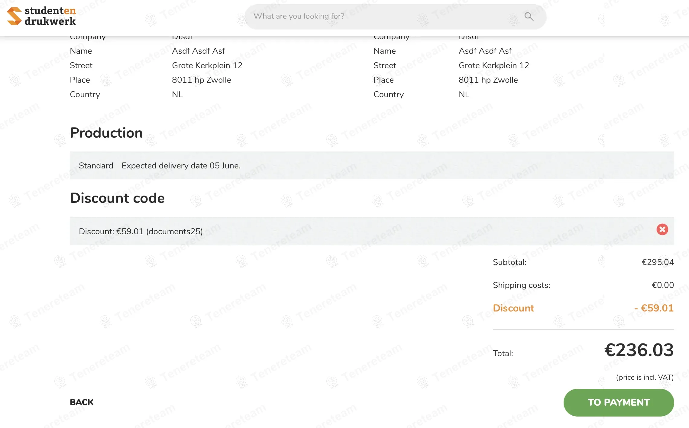 Studenten Drukwerk NL coupon code: 20% off with documenten25. Tested and valid as 1 year ago.