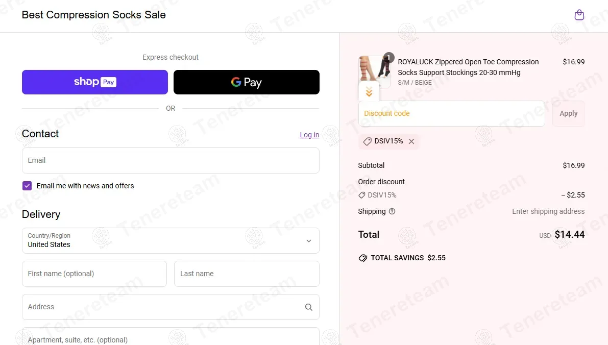 Best Compression Socks Sale coupon code: 15% off with DSIV15%. Tested and valid as 1 year ago.