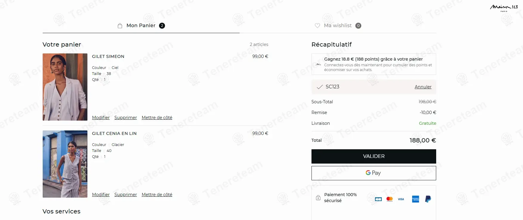 Maison 123 coupon code: ā¬10 off with SC123. Tested and valid as 1 year ago.