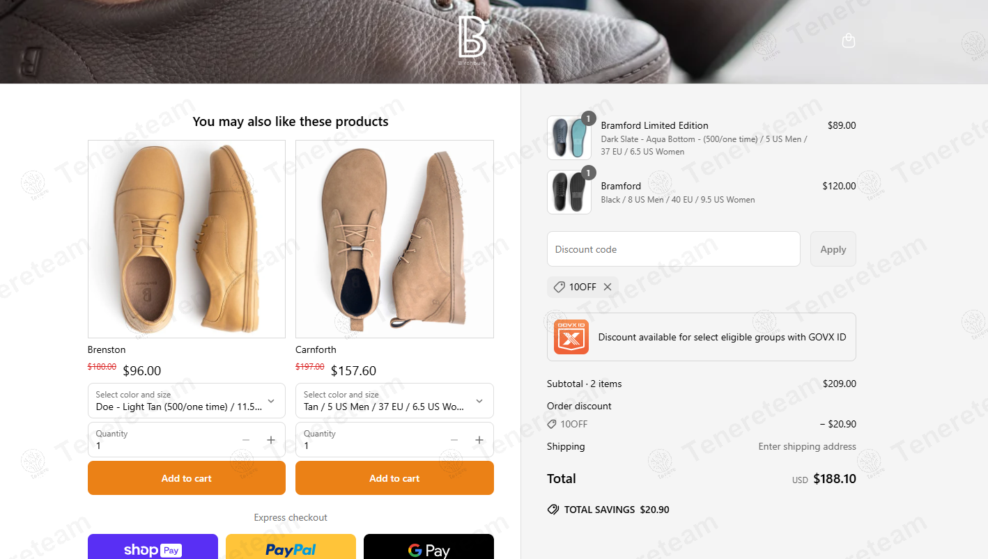 Birchbury coupon code re-checked and confirmed working at checkout