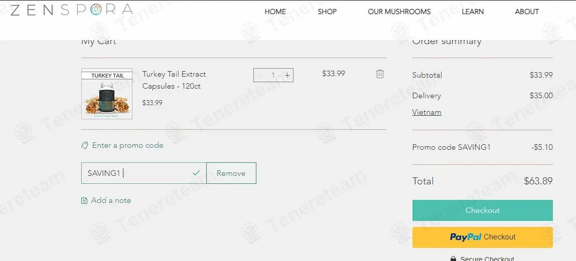 Zenspora apply coupon code