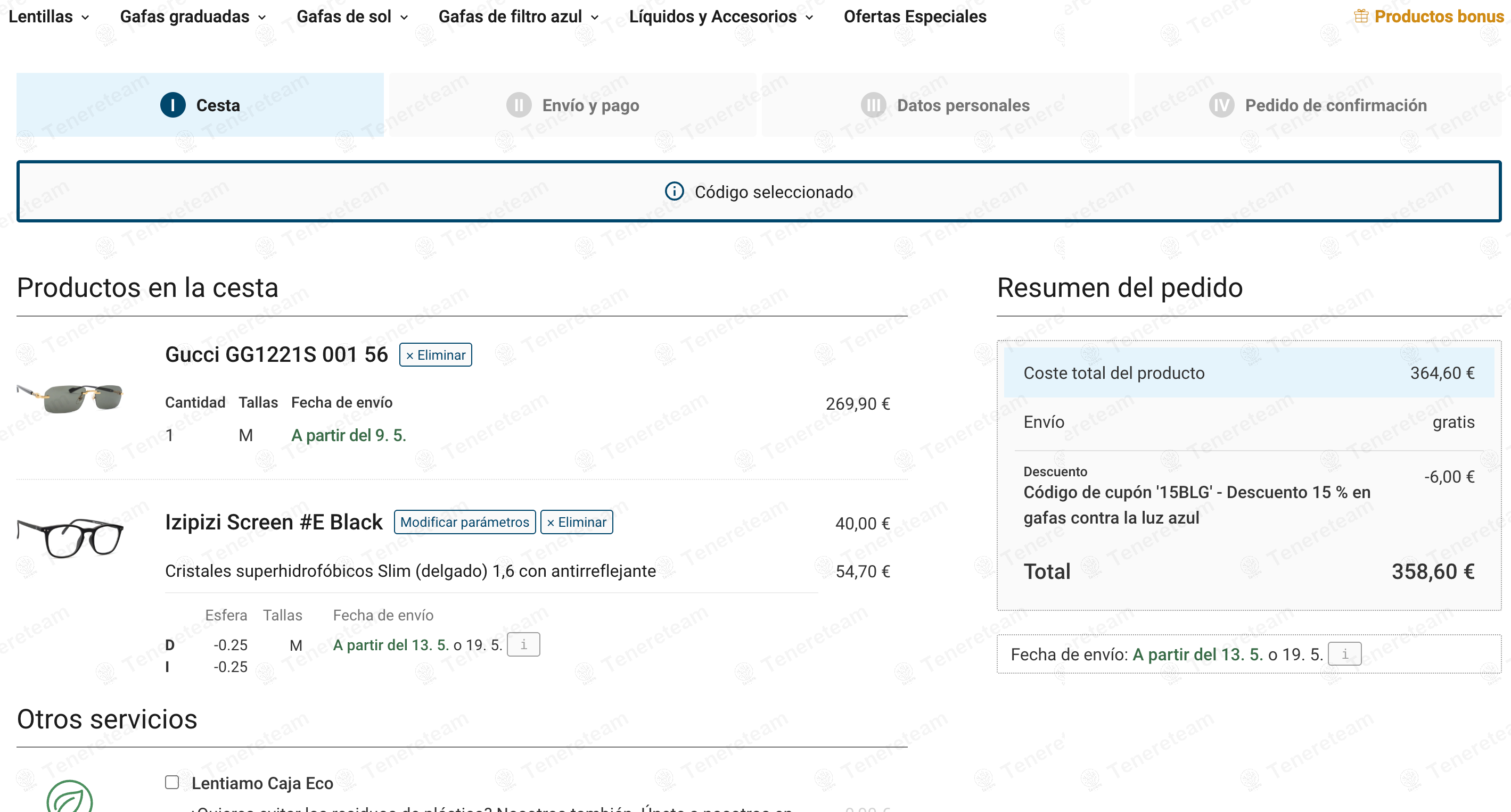 Lentiamo ES coupon code: 15% off with 15BLG. Tested and valid as 1 year ago.