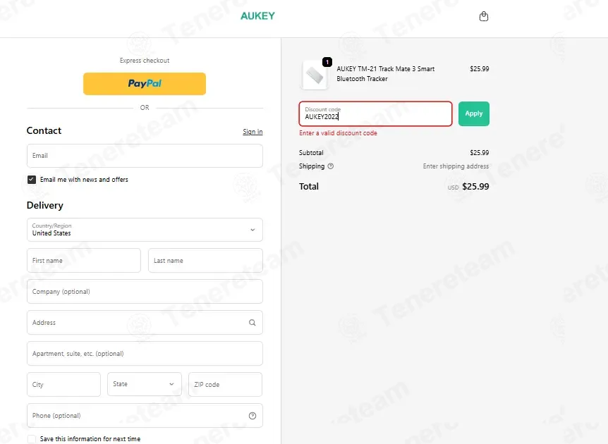 Aukey coupon code: 10% off with AUKEY2022. Tested and valid as 2 weeks ago.