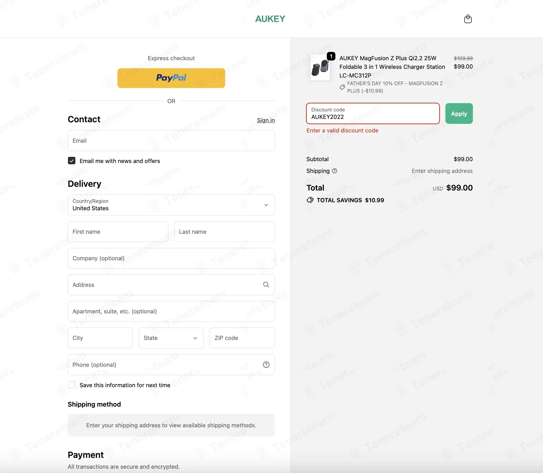 Aukey coupon code: 10% off with AUKEY2022. Tested and valid as 2 weeks ago.