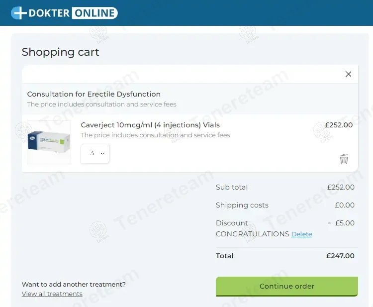Dokter Online coupon code: £5 off with CONGRATULATIONS. Tested and valid as 1 year ago.