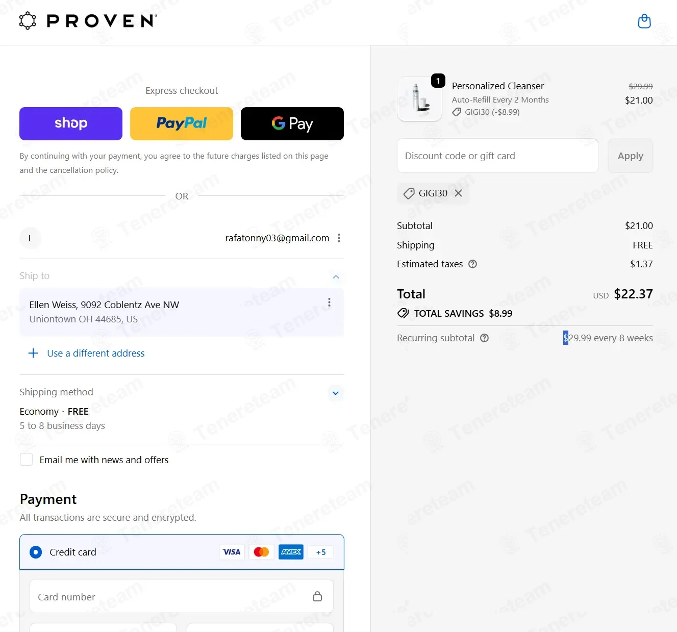 Proven Skincare coupon code: 30% off with GIGI30. Tested and valid as 1 month ago.