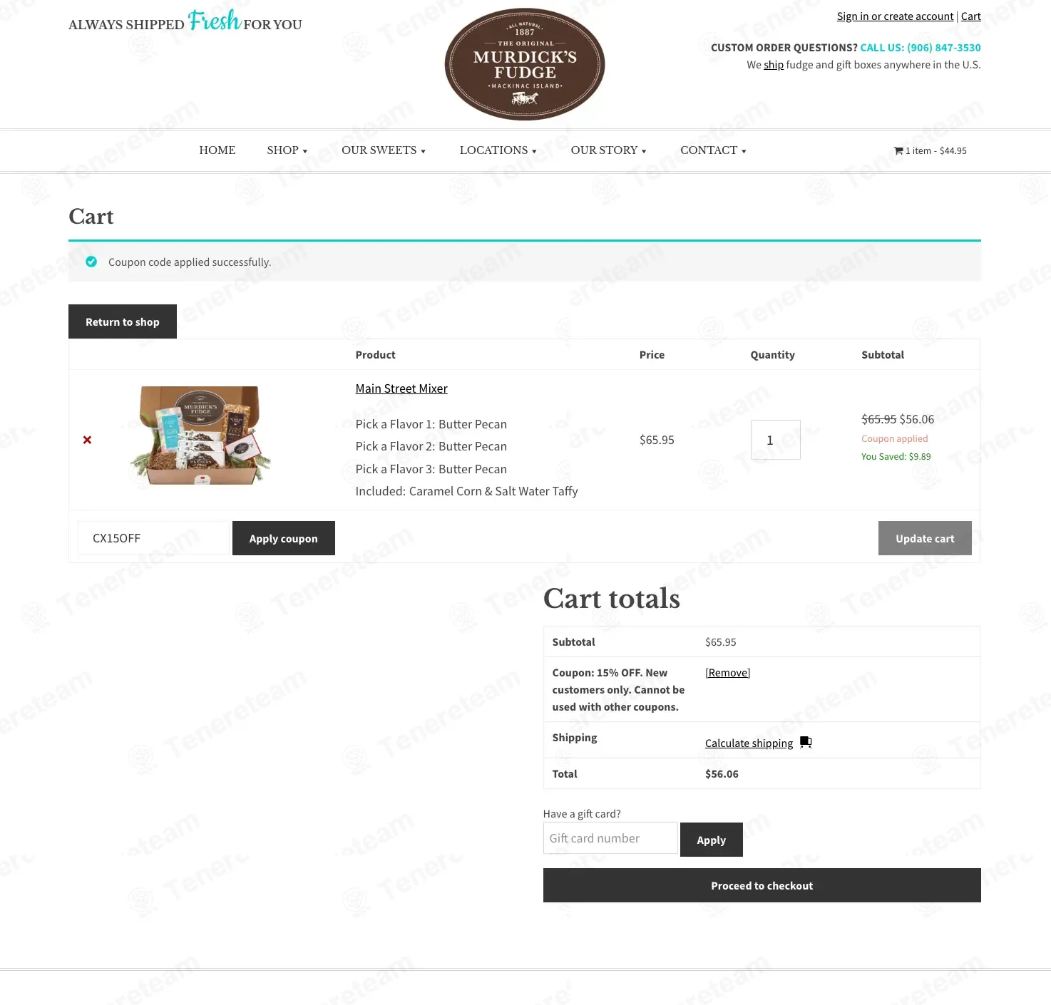 Original Murdick's Fudge coupon code: 15% off with CX15OFF. Tested and valid as 6 months ago.
