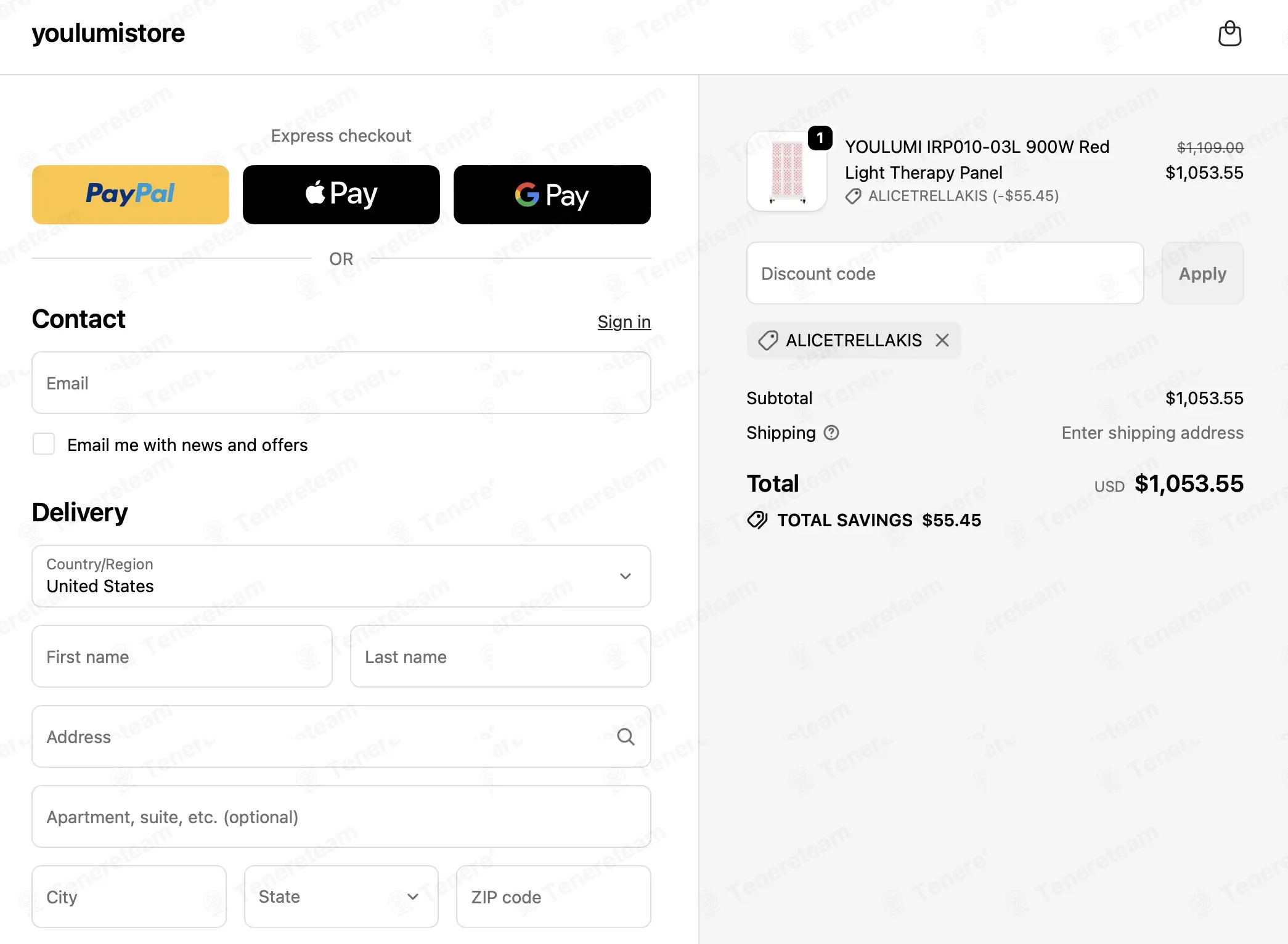 Youlumi Store coupon code: 5% off with ALICETRELLAKIS. Tested and valid as 1 month ago.