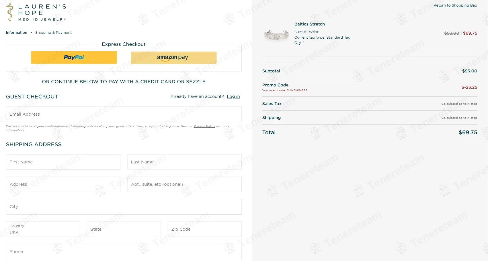 Lauren's Hope coupon code: 25% off with SUNSHINE25. Tested and valid as 11 months ago.