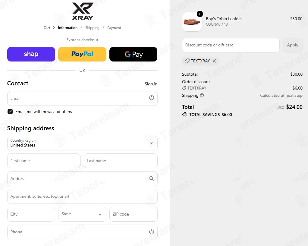 Xray Footwear coupon code: 20% off with TEXTXRAY. Tested and valid as 1 month ago.