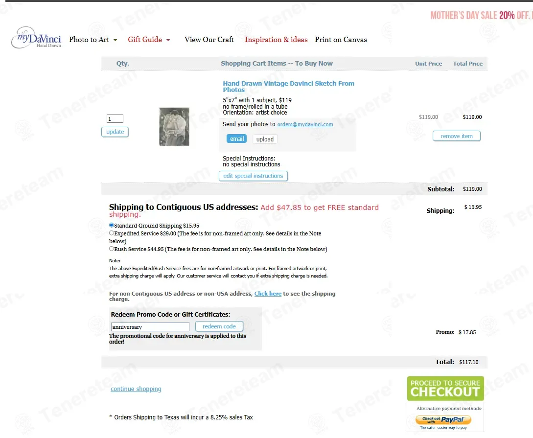 MyDaVinci coupon code: 30% off with anniversary. Tested and valid as 2 months ago.