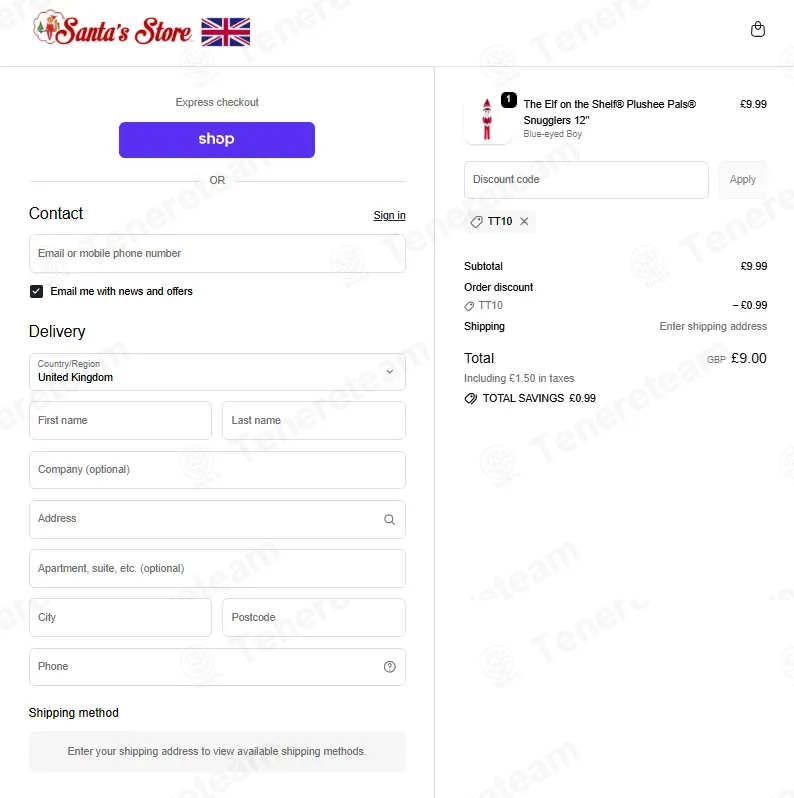 Elf On The Shelf UK coupon code: 10% off with TT10. Tested and valid as 2 weeks ago.