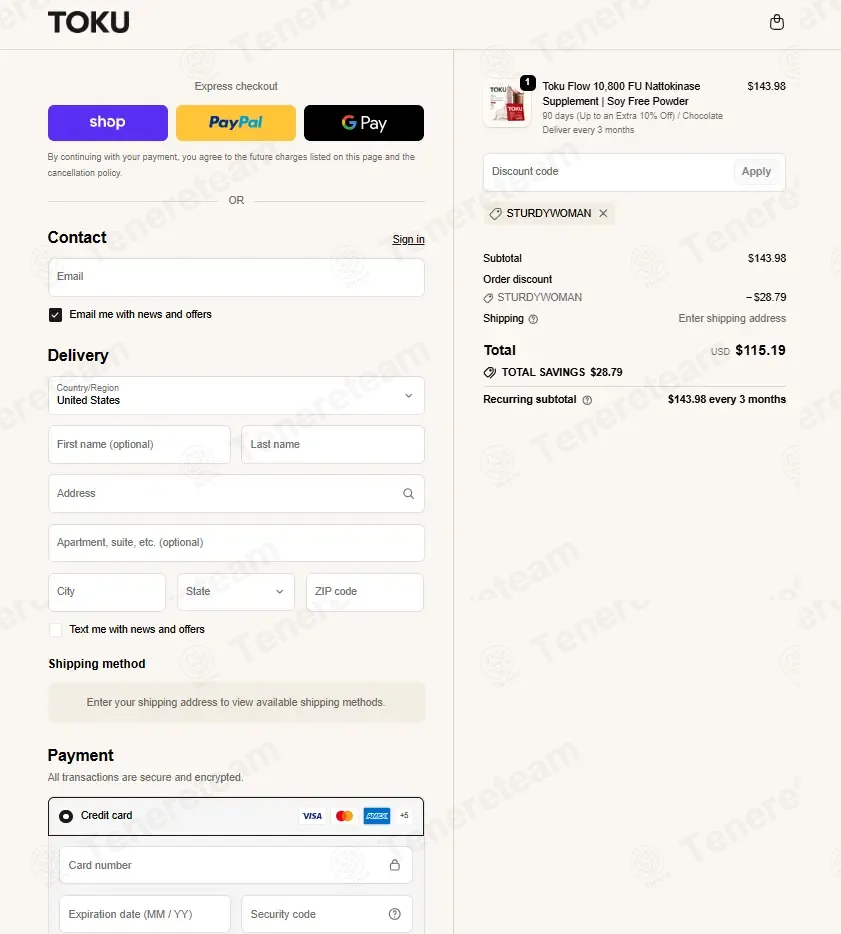 Toku Health coupon code: 20% off with STURDYWOMAN. Tested and valid as 1 hour ago.