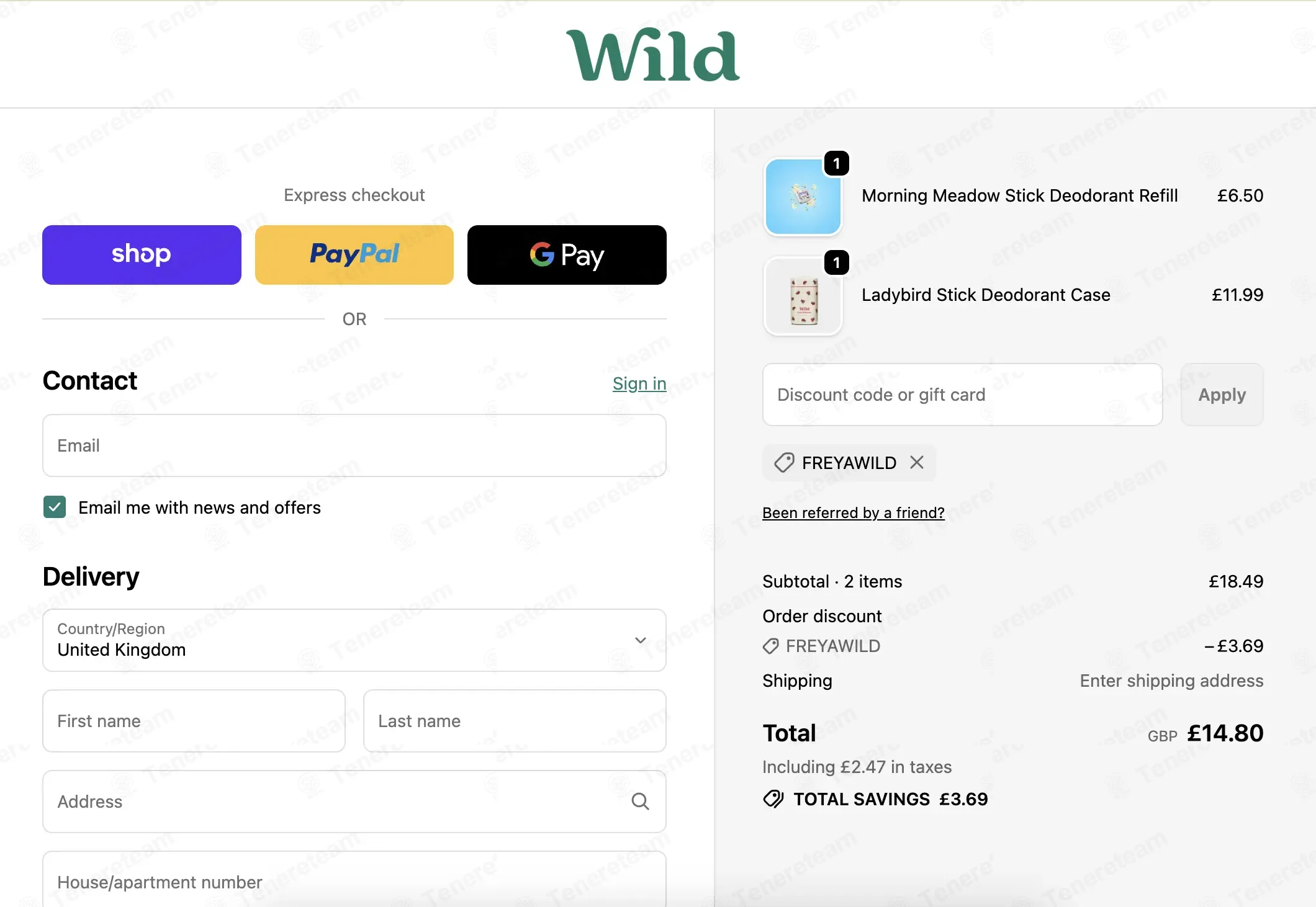 WeAreWild coupon code: 20% off with FREYAWILD. Tested and valid as 1 month ago.