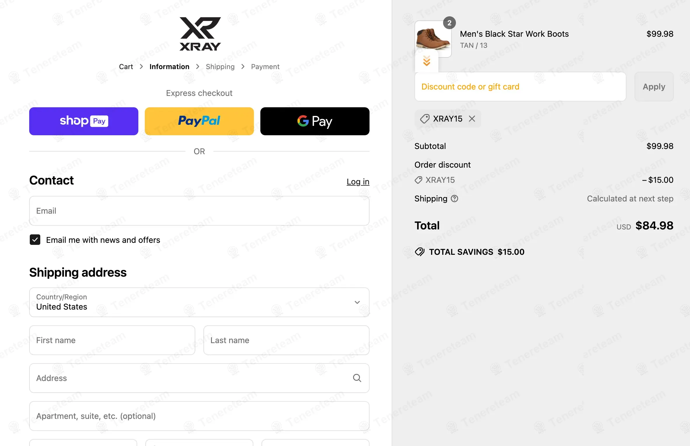 Xray Footwear coupon code: 15% off with XRAY15. Tested and valid as 8 months ago.
