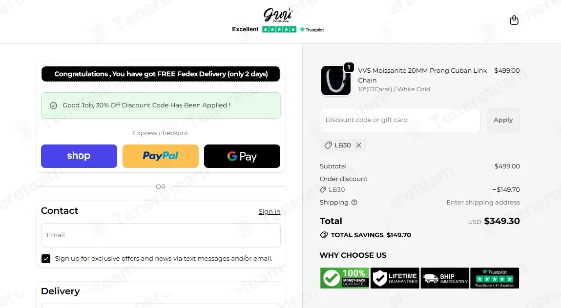 The GUU Shop coupon code: 30% off with LB30. Tested and valid as 3 months ago.