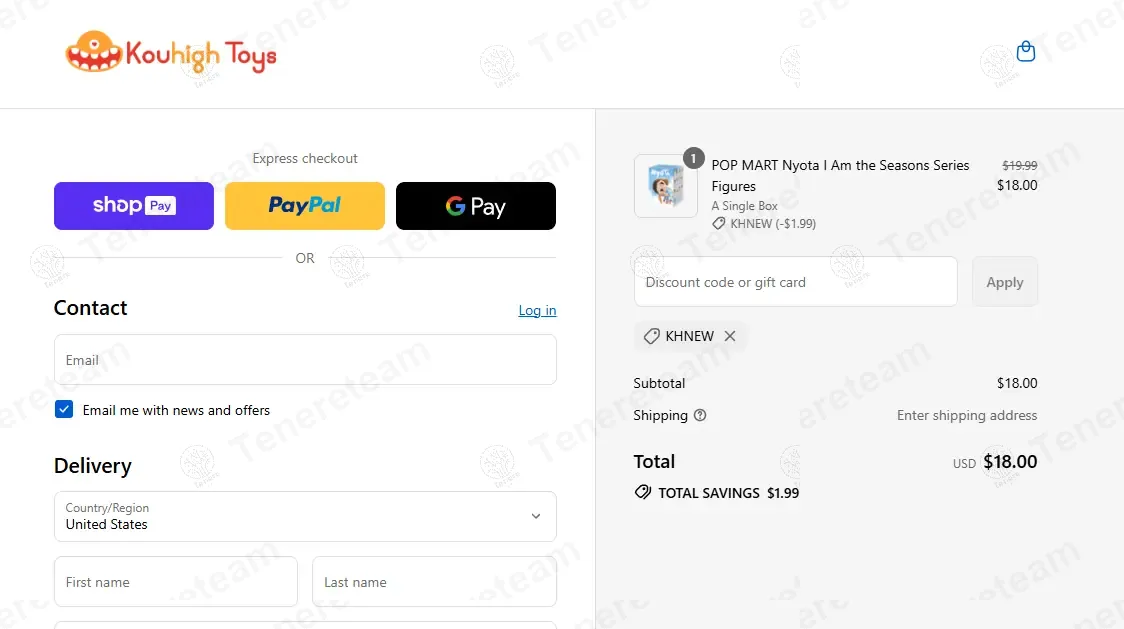 Kouhigh Toys coupon code: 10% off with KHNEW. Tested and valid as 1 year ago.