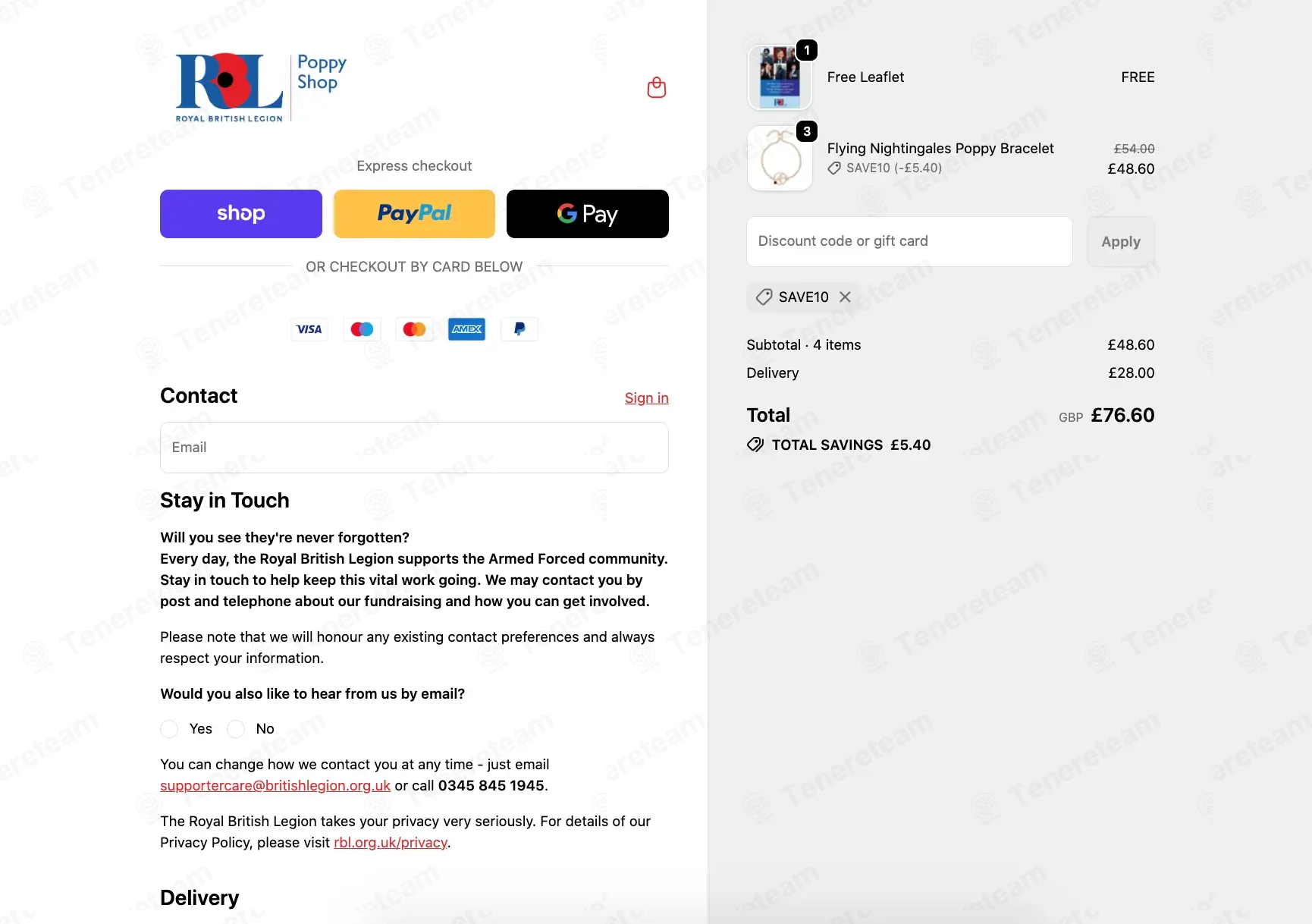 The Poppy Shop coupon code: 10% off with SAVE10. Tested and valid as 7 months ago.