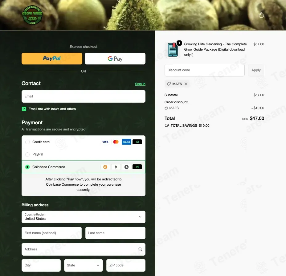 Ryan Rileys 420 Shop coupon code: $10 off with MAES. Tested and valid as 1 month ago.