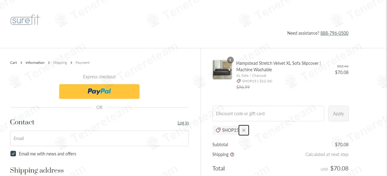 Surefit coupon code: 15% off with SHOP15. Tested and valid as 1 year ago.