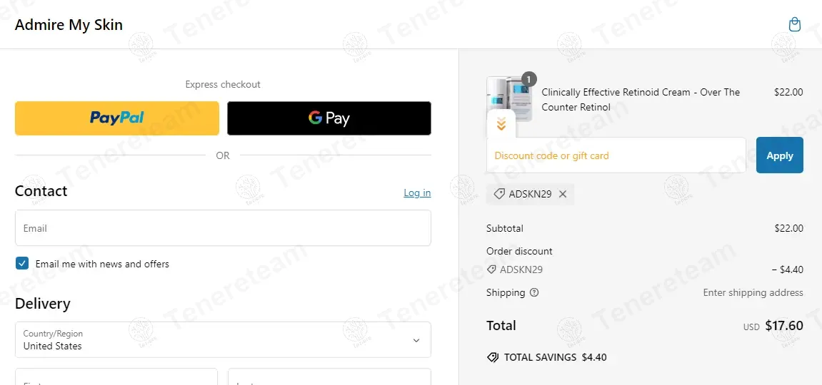 Admire My Skin coupon code: 20% off with ADSKN29. Tested and valid as 1 year ago.