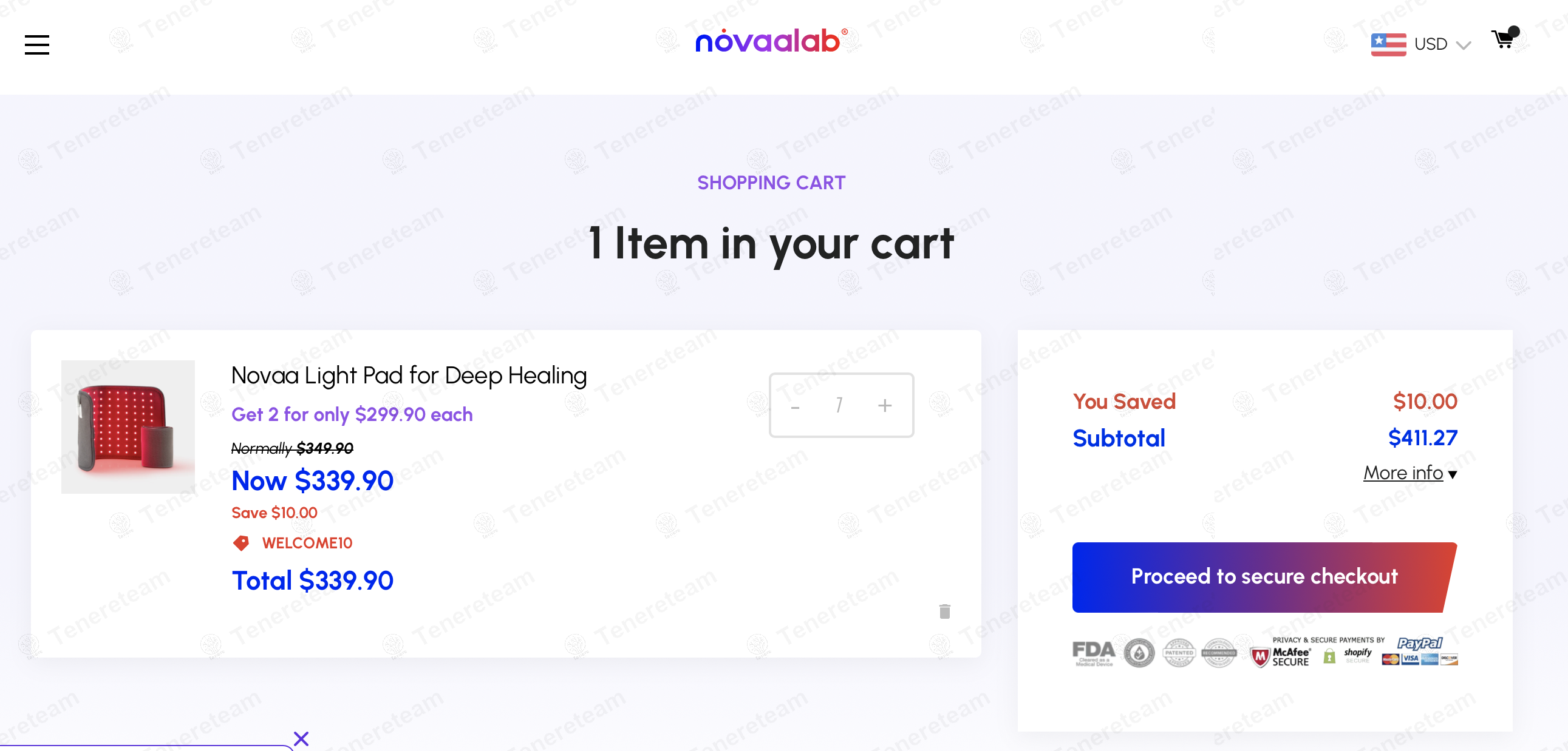 Novaa Lab apply coupon code