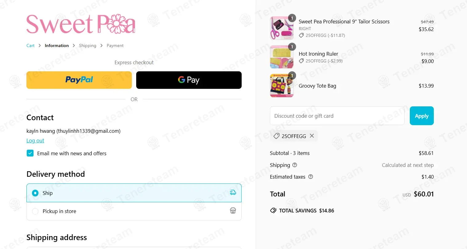 Sweet Pea Machine Embroidery coupon code: 25% off with 25OFFEGG. Tested and valid as 1 year ago.
