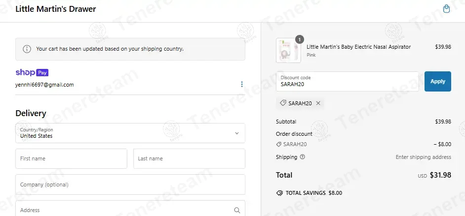 Little Martins Drawer coupon code: 20% off with SARAH20. Tested and valid as 1 year ago.