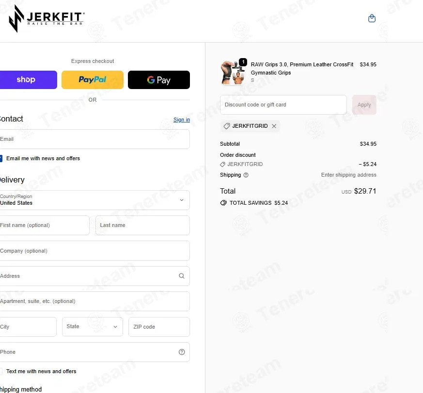 JerkFit coupon code: 15% off with JERKFITGRID. Tested and valid as 2 weeks ago.