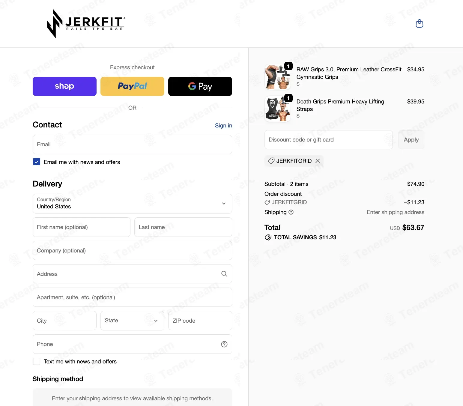 JerkFit coupon code: 15% off with JERKFITGRID. Tested and valid as 2 weeks ago.