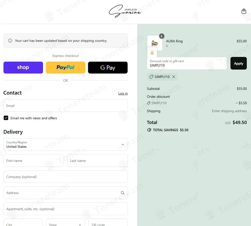 Jewels By Sunaina coupon code: 10% off with SIMPLY10. Tested and valid as 10 months ago.