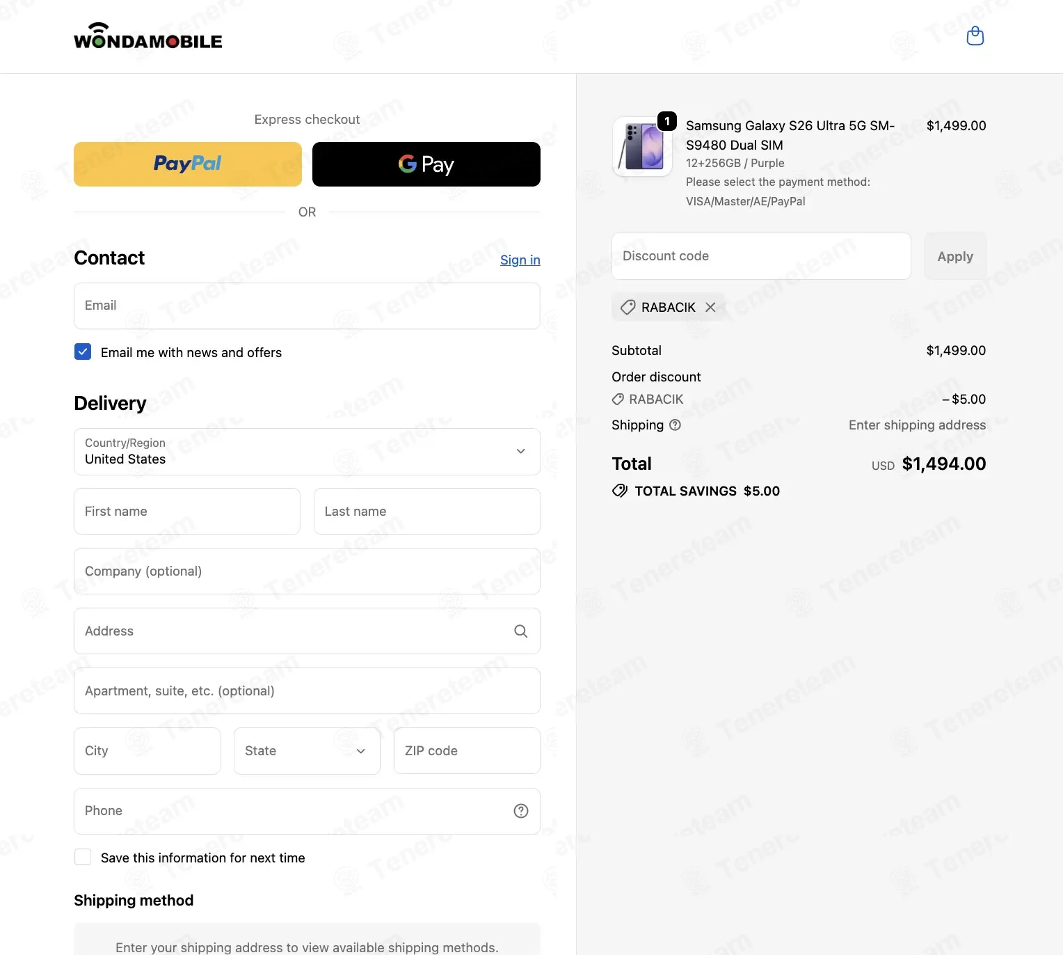Wonda Mobile coupon code: $5 off with RABACIK. Tested and valid as 3 months ago.