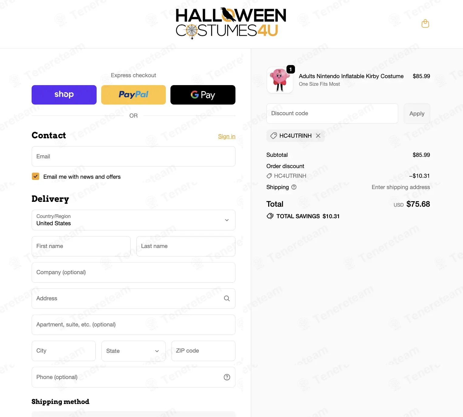 Halloween Costumes 4 U coupon code: 12% off with HC4UTRINH. Tested and valid as 1 month ago.