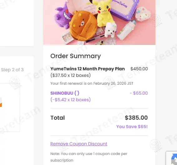 Yumetwins coupon code: $5 off with SHINOBUU. Tested and valid as 1 year ago.