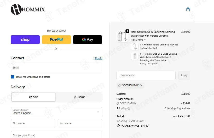 Hommix UK coupon code: 5% off with 5OFFHOMMIX. Tested and valid as 2 months ago.