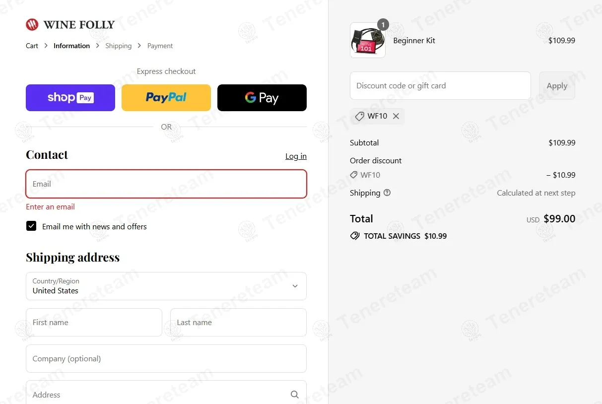 Wine Folly coupon code: 10% off with WF10. Tested and valid as 7 months ago.