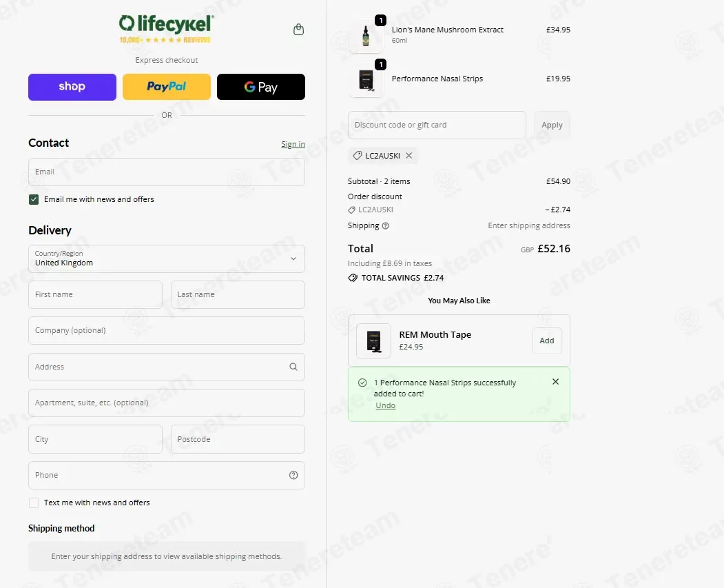 Lifecykel UK coupon code: 5% off with LC2AUSKI. Tested and valid as 1 minute ago.