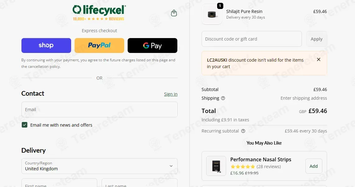 Lifecykel UK coupon code: 5% off with LC2AUSKI. Tested and valid as 1 minute ago.